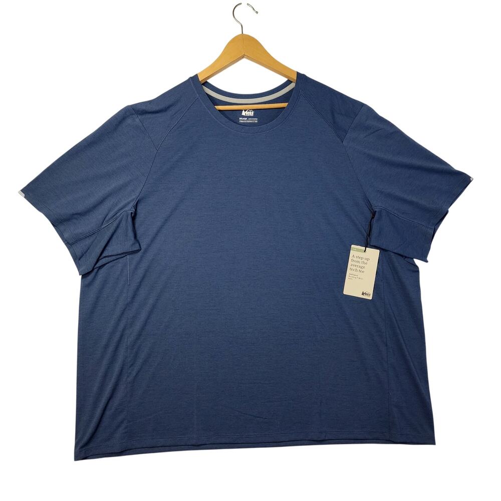 REI NWT Men's Swiftland Running T Shirt Size 3XL Navy/Dark Blue